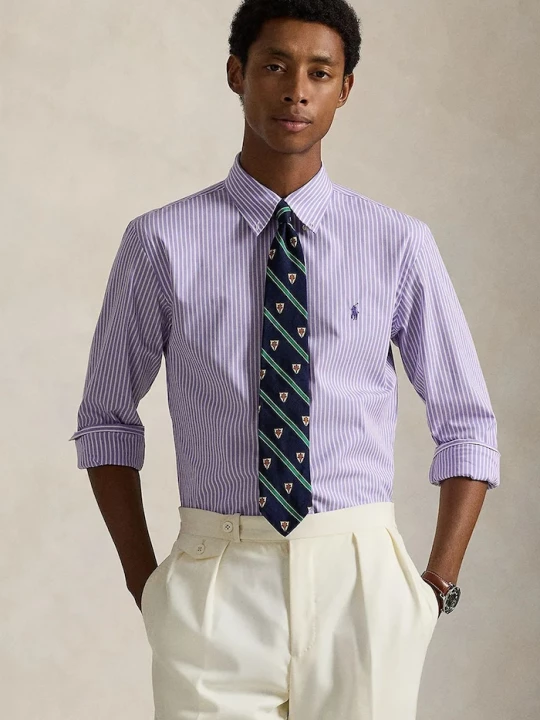 Obrázek produktu Polo Ralph Lauren košile pánská bavlněná fialová