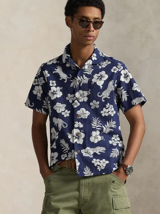 Obrázek produktu Polo Ralph Lauren košile pánská bavlněná fialová