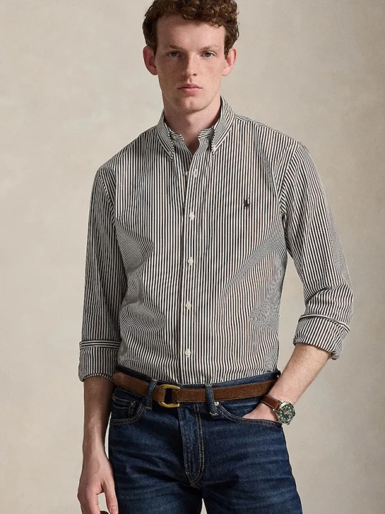 Obrázek produktu Polo Ralph Lauren košile pánská bavlněná hnědá