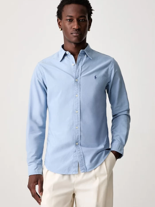 Obrázek produktu Polo Ralph Lauren košile pánská bavlněná modrá
