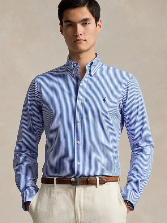 Obrázek produktu Polo Ralph Lauren košile pánská bavlněná modrá