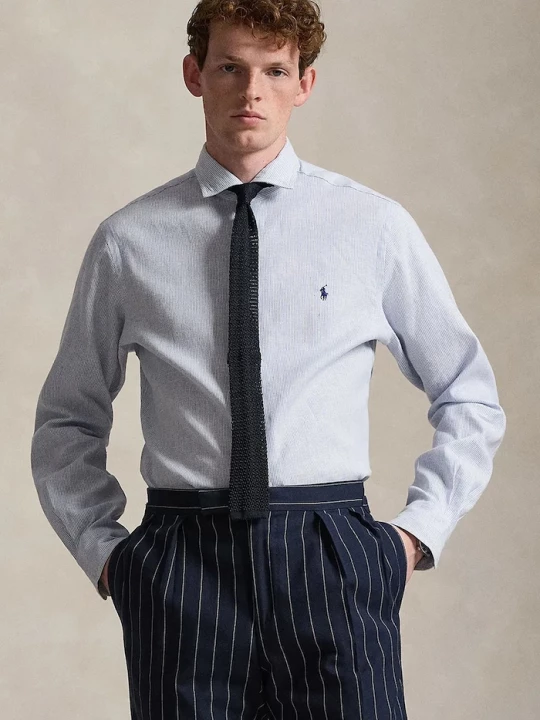 Obrázek produktu Polo Ralph Lauren košile pánská bavlnou modrá