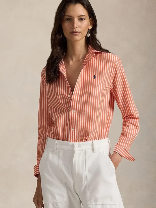 Obrázek produktu Polo Ralph Lauren Košile s příměsí lnu Polo Ralph Lauren oranžová