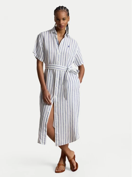 Obrázek produktu Polo Ralph Lauren Košilové šaty 211965843501 Světle modrá Regular Fit