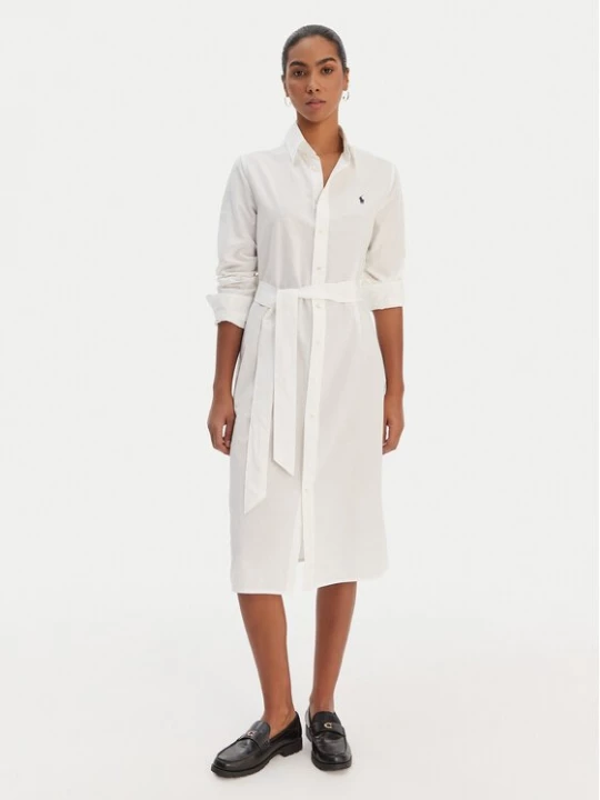 Obrázek produktu Polo Ralph Lauren Košilové šaty 211B18781001 Bílá Regular Fit