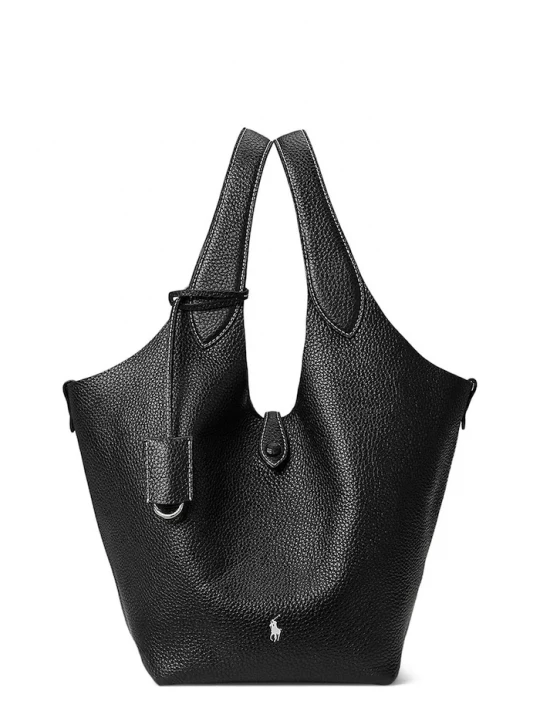 Obrázek produktu Polo Ralph Lauren Kožená kabelka Polo Ralph Lauren Tote černá