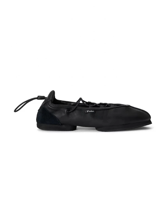 Obrázek produktu Polo Ralph Lauren Kožené baleríny Polo Ralph Lauren Ballerina Lace Up černá