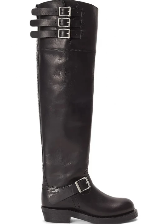Obrázek produktu Polo Ralph Lauren Kožené kozačky Polo Ralph Lauren Biker Boot černá
