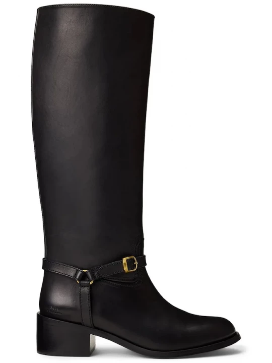 Obrázek produktu Polo Ralph Lauren Kožené kozačky Polo Ralph Lauren Riding Boot černá
