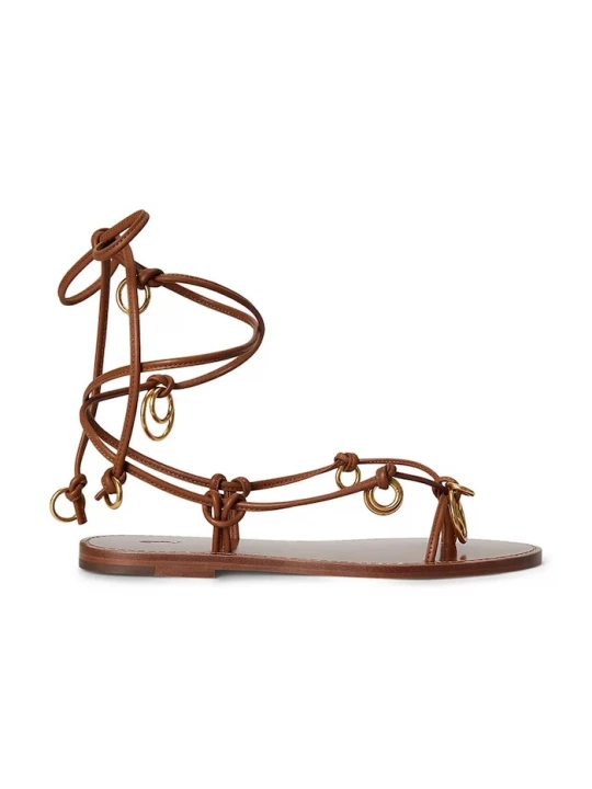 Obrázek produktu Polo Ralph Lauren Kožené sandály Polo Ralph Lauren Rng Wrp Sandal hnědá