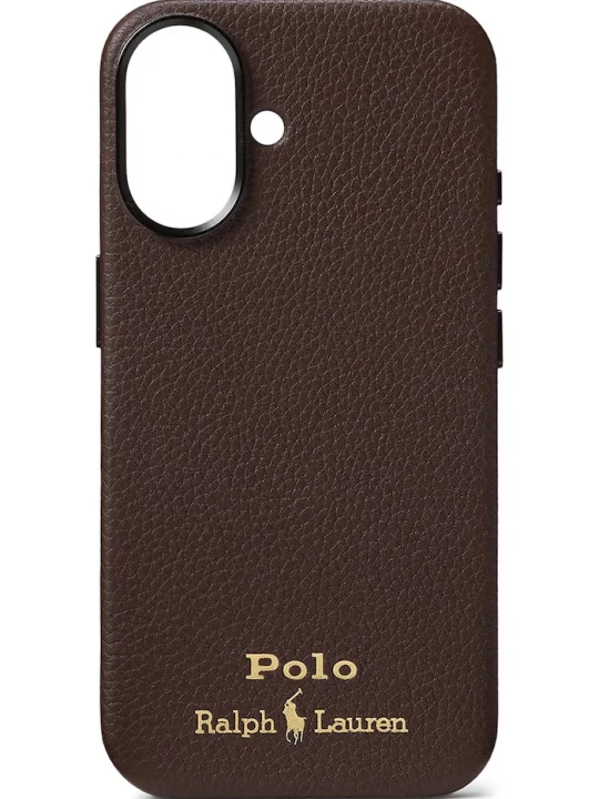 Obrázek produktu Polo Ralph Lauren Kožený obal na telefon Polo Ralph Lauren iPhone 16 hnědá