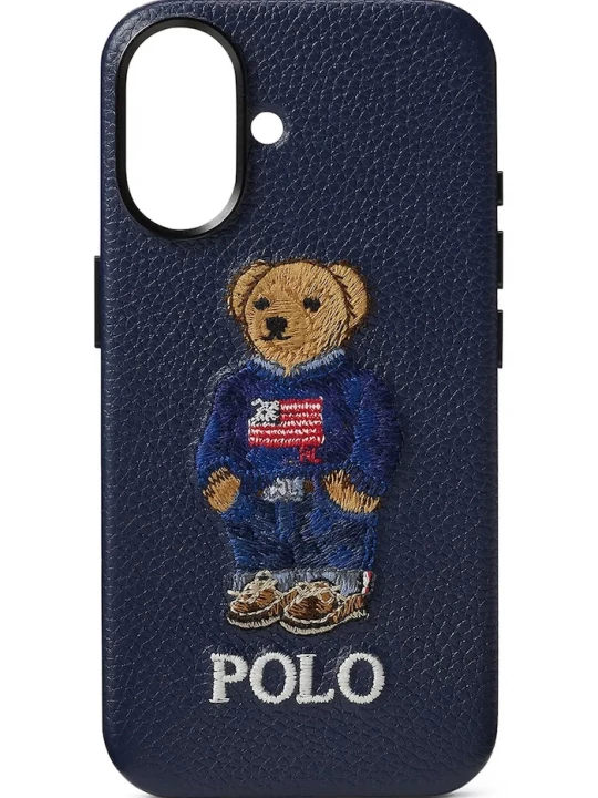 Obrázek produktu Polo Ralph Lauren Kožený obal na telefon Polo Ralph Lauren iPhone 16 námořnická modř