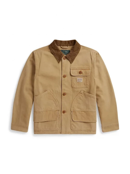 Obrázek produktu Polo Ralph Lauren krátká bunda dětská bavlněná béžová