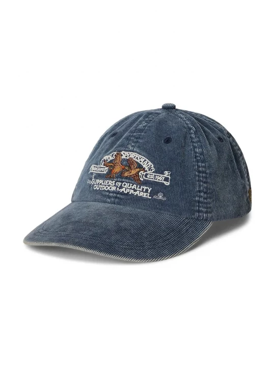 Obrázek produktu Polo Ralph Lauren Manšestrová kšiltovka Polo Ralph Lauren námořnická modř