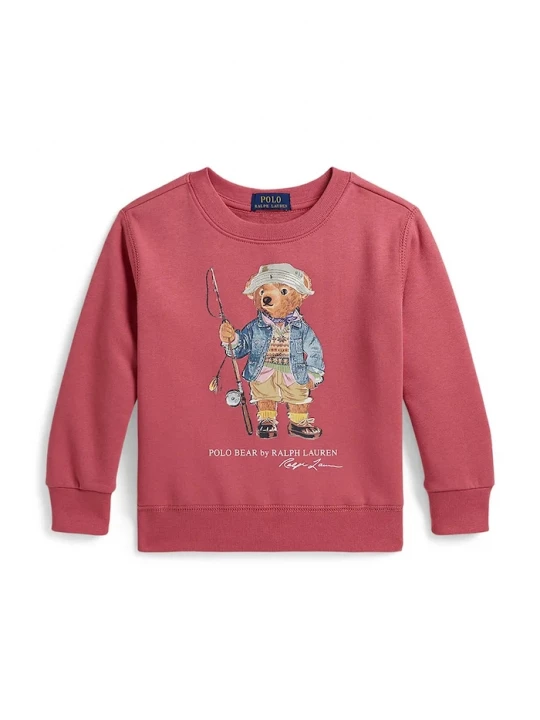Obrázek produktu Polo Ralph Lauren mikina dětská s bavlnou růžová