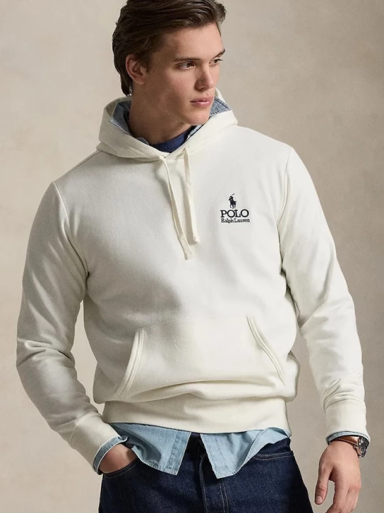 Obrázek produktu Polo Ralph Lauren mikina kapucí pánská bavlnou béžová