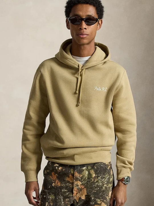 Obrázek produktu Polo Ralph Lauren mikina kapucí pánská bavlnou béžová