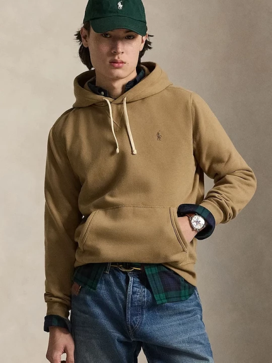 Obrázek produktu Polo Ralph Lauren mikina kapucí pánská bavlnou hnědá