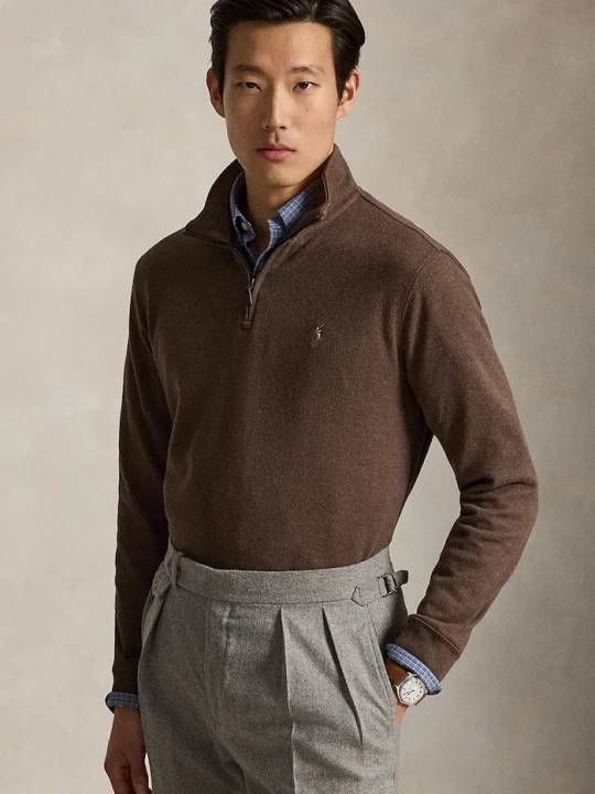 Obrázek produktu Polo Ralph Lauren mikina pánská bavlněná hnědá