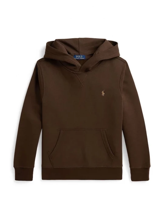 Obrázek produktu Polo Ralph Lauren mikina s kapucí dětská s bavlnou hnědá