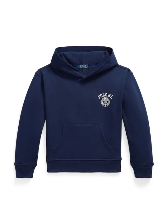 Obrázek produktu Polo Ralph Lauren mikina s kapucí dětská s bavlnou námořnická modř