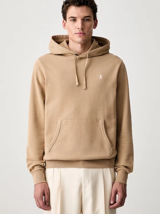 Obrázek produktu Polo Ralph Lauren mikina s kapucí pánská bavlněná béžová