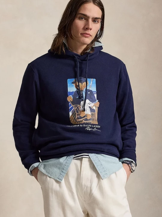 Obrázek produktu Polo Ralph Lauren mikina s kapucí pánská námořnická modř