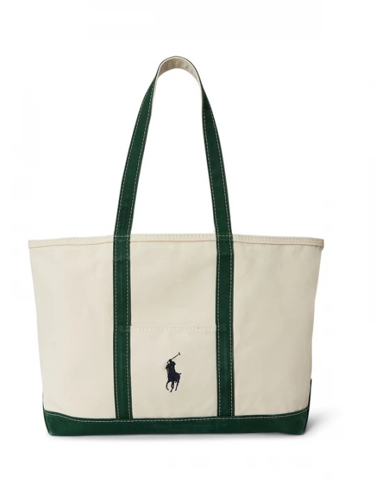 Obrázek produktu Polo Ralph Lauren Nákupní taška krémová / tmavě zelená