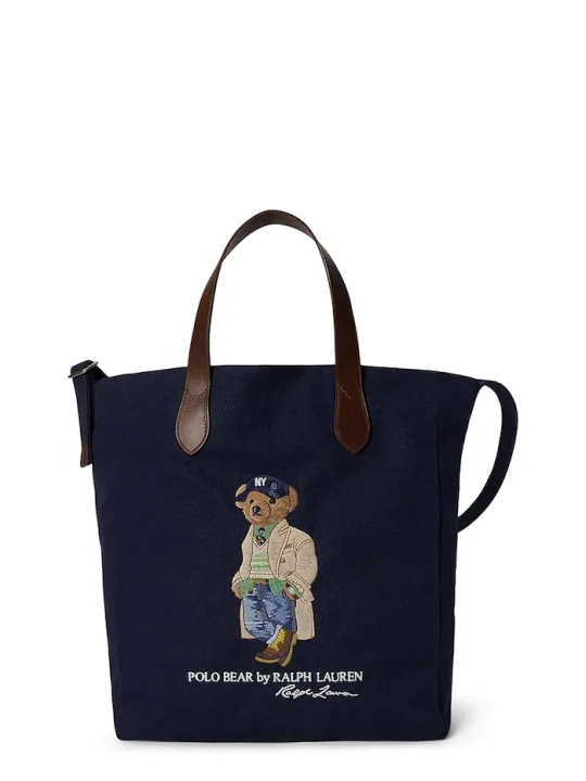 Obrázek produktu Polo Ralph Lauren nákupní taška pánská bavlněná námořnická modř
