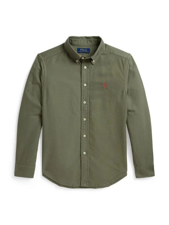 Obrázek produktu Polo Ralph Lauren oxfordská košile dětská bavlněná zelená