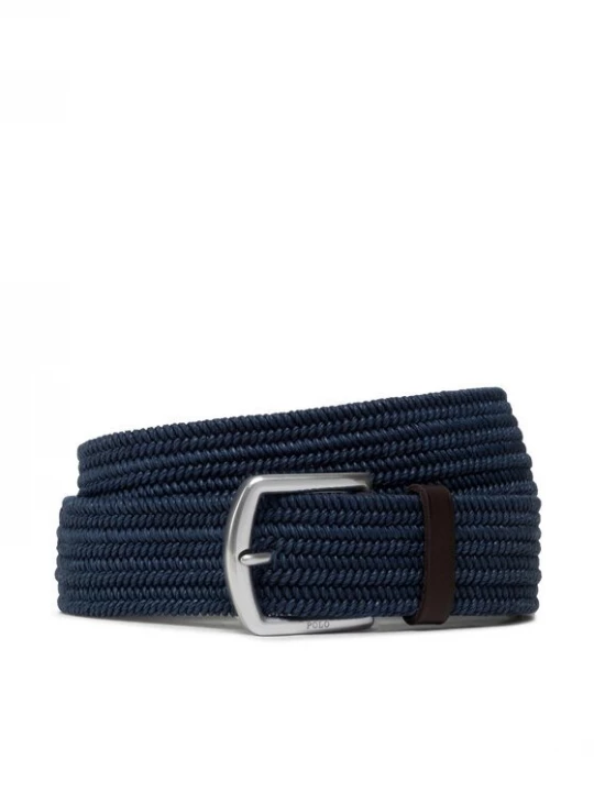 Obrázek produktu Polo Ralph Lauren Pánský pásek 35Mm Braid Stretch 405666041002 Tmavomodrá