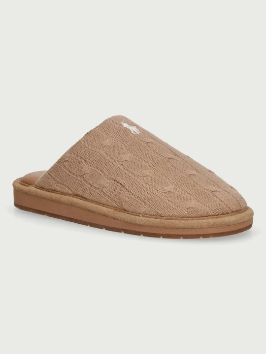 Obrázek produktu Polo Ralph Lauren pantofle dámské Carey Scuff hnědá
