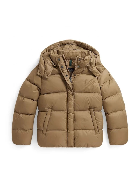 Obrázek produktu Polo Ralph Lauren péřová bunda dětská hnědá