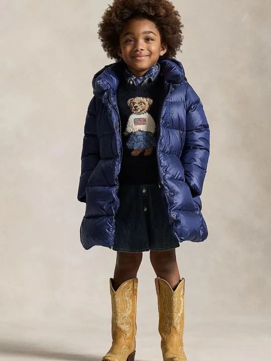 Obrázek produktu Polo Ralph Lauren péřová bunda dětská námořnická modř