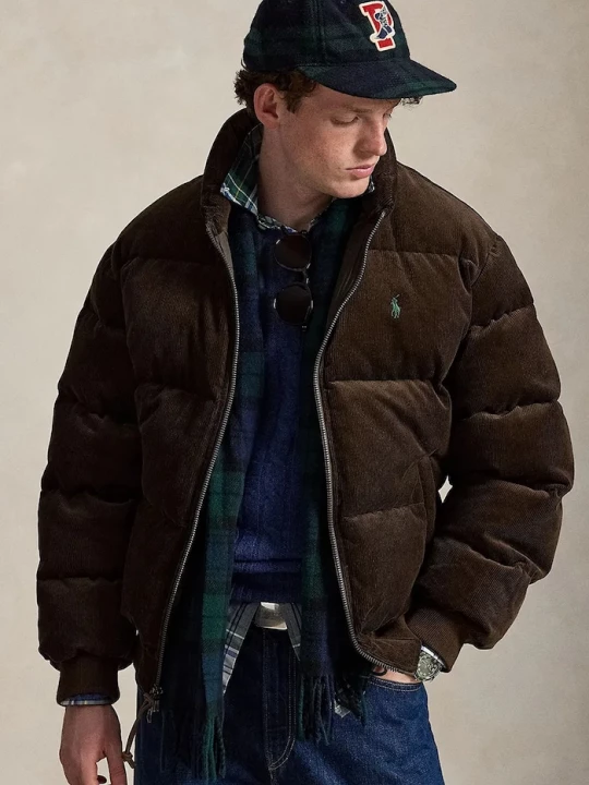 Obrázek produktu Polo Ralph Lauren péřová bunda pánská hnědá