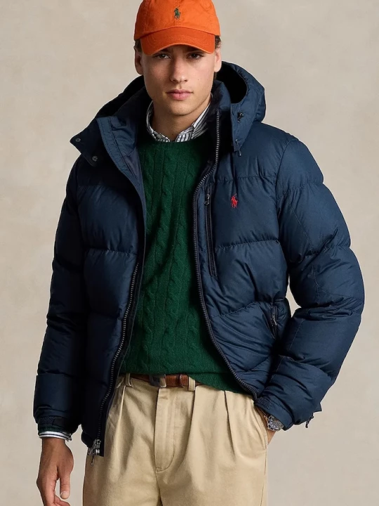 Obrázek produktu Polo Ralph Lauren Péřová bunda Polo Ralph Lauren námořnická modř