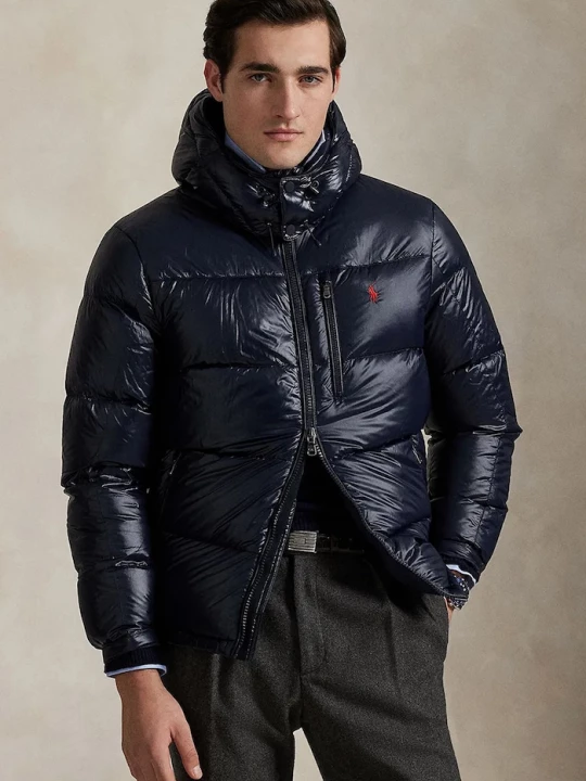 Obrázek produktu Polo Ralph Lauren Péřová bunda Polo Ralph Lauren námořnická modř