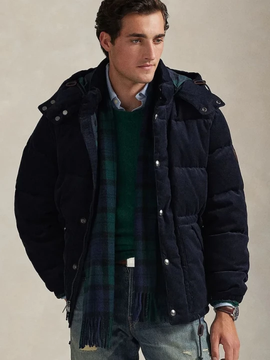 Obrázek produktu Polo Ralph Lauren Péřová bunda Polo Ralph Lauren námořnická modř