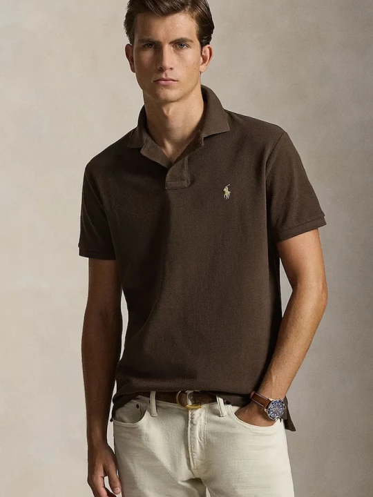 Obrázek produktu Polo Ralph Lauren polo pánské bavlněné hnědá