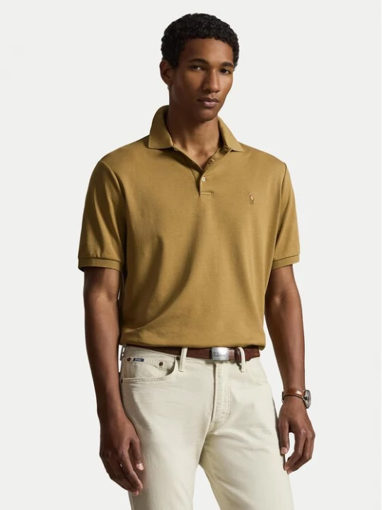 Obrázek produktu Polo Ralph Lauren Polokošile 710704319505 Světle hnědá Custom Slim Fit
