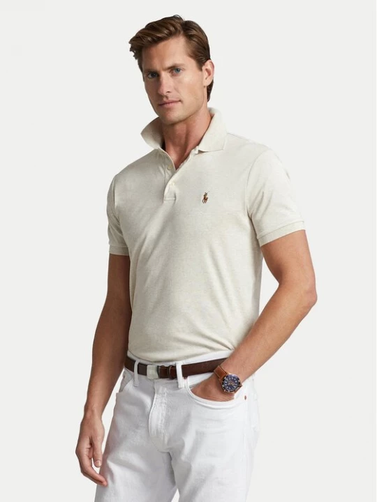 Obrázek produktu Polo Ralph Lauren Polokošile 710713130002 Écru Custom Slim Fit Krémová