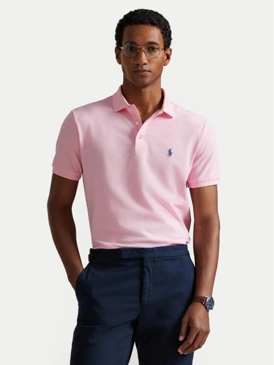 Obrázek produktu Polo Ralph Lauren Polokošile 710941439502 Světle růžová Custom Slim Fit