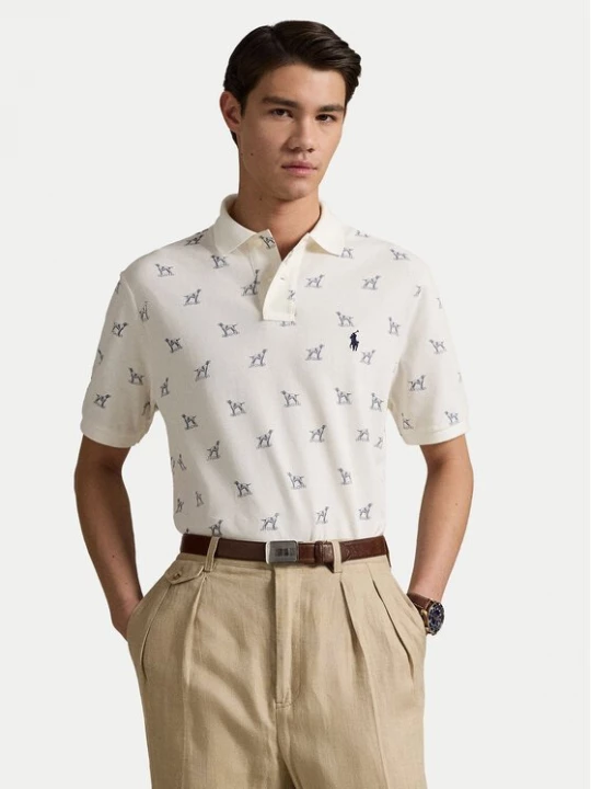 Obrázek produktu Polo Ralph Lauren Polokošile 710974597001 Écru Custom Slim Fit Krémová