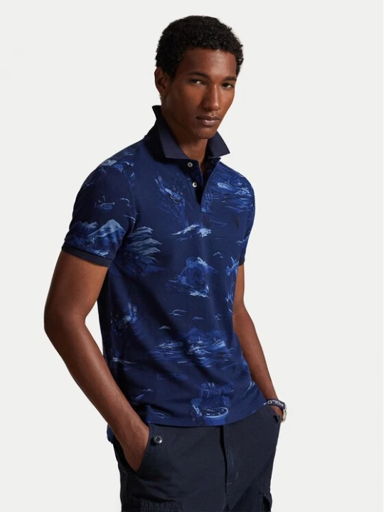 Obrázek produktu Polo Ralph Lauren Polokošile 710P04012001 Tmavomodrá Custom Slim Fit