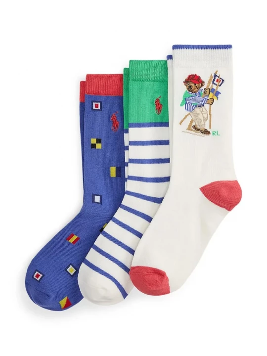 Obrázek produktu Polo Ralph Lauren ponožky dětské 3-pack