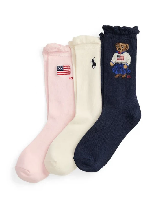Obrázek produktu Polo Ralph Lauren ponožky dětské 3-pack
