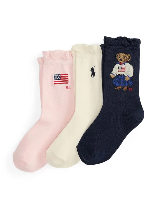 Obrázek produktu Polo Ralph Lauren ponožky dětské 3-pack
