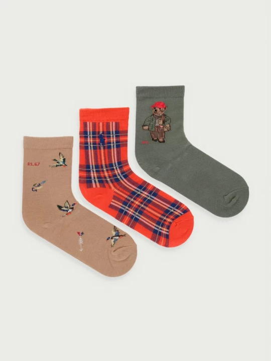 Obrázek produktu Polo Ralph Lauren ponožky dětské 3-pack