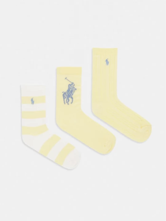 Obrázek produktu Polo Ralph Lauren Ponožky dětské 3-pack žlutá