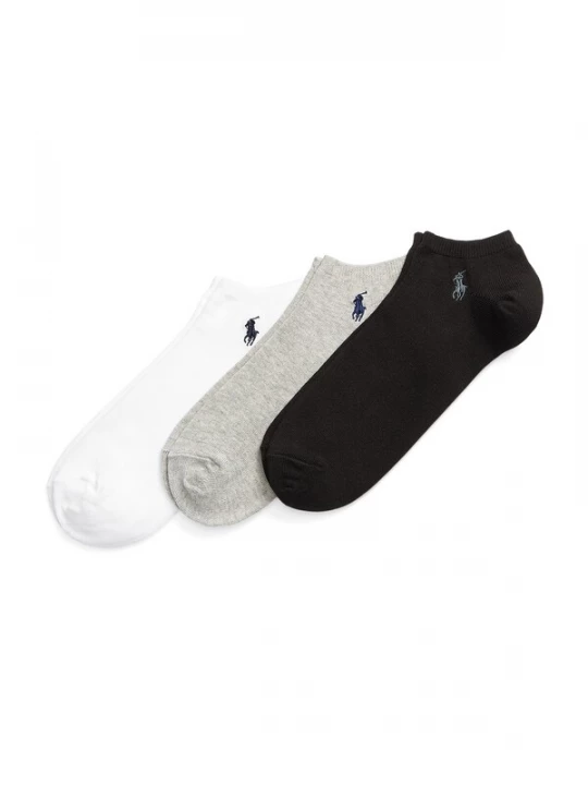 Obrázek produktu Polo Ralph Lauren Ponožky 'Ghost Ped' šedý melír / černá / bílá